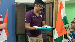 राष्ट्रीय ध्वज को कैसे मोड़ कर रखते है और अद्दु का राष्ट्र गान 🇮🇳