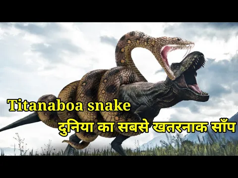 Titanoboa snake दुनिया का सबसे बड़ा और खतरानाक साँप😱😱ll #facts #shorts #titanoboa #anaconda