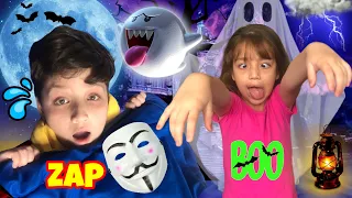 Gabriel e Jheny em uma História fantasmagórica engraçada do Zap face Oh Não 😱