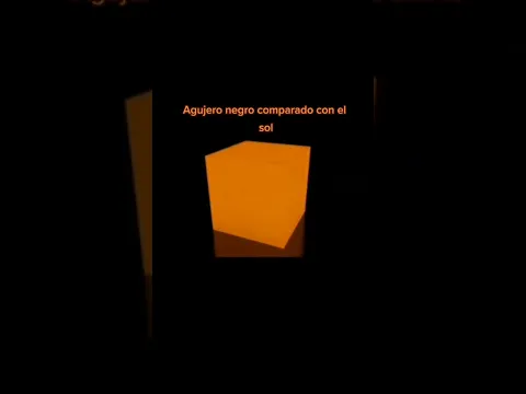 Así es el tamaño real de un agujero negro #shorts