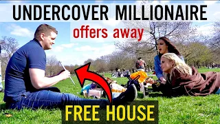 Undercover Millionaire Tries To Give Away A FREE House in Hyde Park, London