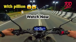 MT-15 top Speed Test 💯😱 With pillion 👈 | Let's Watch 🤩