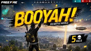 BOOYAH! 🏆 5 KILLS y una VICTORIA ÉPICA en Battle Royale 🔥 | Free Fire