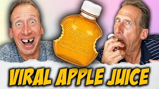 My Dad Trying The Viral Apple Juice!