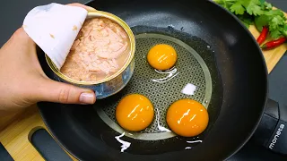 Hast du Eier und Thunfischkonserven im Kühlschrank. ❓❓ Einfaches und gesundes Abendessen!