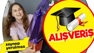 MEZUNİYET KIYAFETİMİ SEÇİYORUM! MEZUNİYET ALIŞVERİŞİM!! Zeynep Yorulmaz