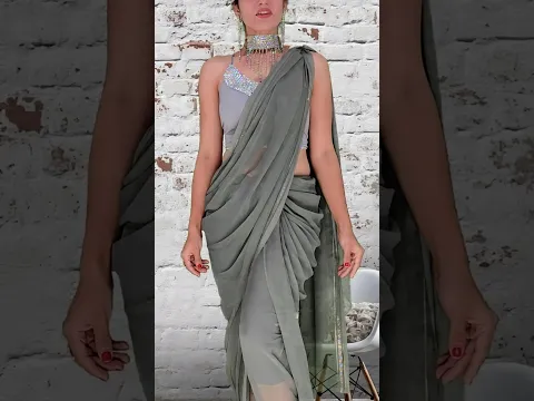 How to wear dhoti style saree