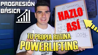 *RUTINA DE POWERLIFTING PARA PRINCIPIANTES* 📈 (APRENDE a hacerte TU PROPIA PROGRESIÓN de FUERZA)
