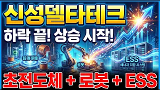 [ 신성델타테크 ] 인공지능 시대 핵심 기업으로 변신중! 피지컬ai + 배터리로 초전도체를 넘어선다! 지금부터는 단, 1주도 털리면 안됩니다.