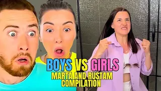 Boys vs Girls Pranks 1 HOUR COMPILATION | Marta and Rustam Best Skits Compilation