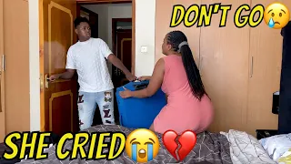 I'M LEAVING PRANK ON GIRLFRIEND😭💔 (VERY EMOTIONAL😭)