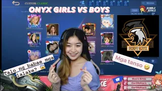 ONYX GIRLS VS BOYS ( Sino ang tunay na malakas 😂 )