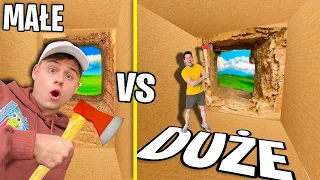 UCIECZKA Z MAŁE VS DUŻE 100 WARSTW KARTONÓW!