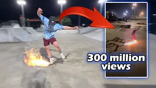 Recreating VIRAL Skateboarding Clips!