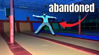 Exploring an ABANDONED Trampoline Park With Everything Left Behind