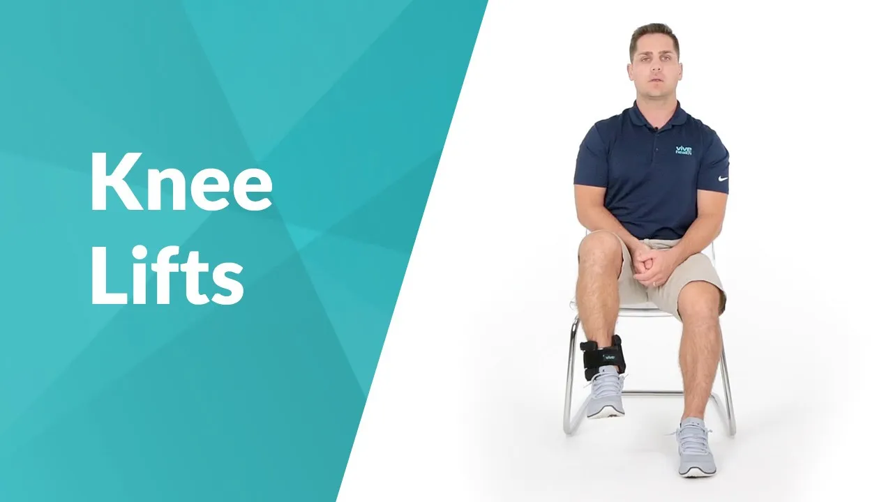 Image Sitzendes Abwechselndes Anheben der Knie