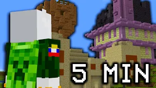 Minecraft, pero salen estructuras cada minuto