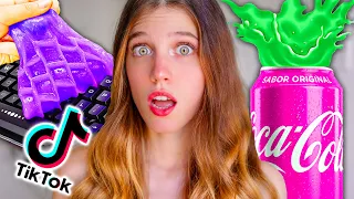 PROBANDO LIFE HACKS VIRALES de TIKTOK para ver si funcionan (Trucos de COMIDA y MÁS) #5 | Laia Oli
