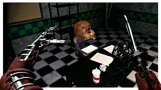 JUGANDO COMO FOXY ATACANDO AL GUARDIA DE SEGURIDAD / FNAF 2 PLAYABLE ANIMATRONICS
