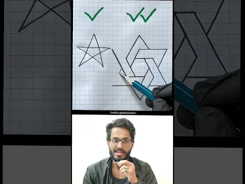 How to draw 3D Star #shorts