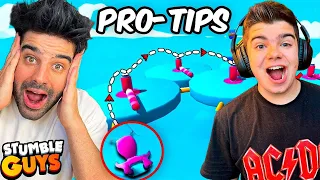 REACCIONO a LOS PRO TIPS DE PINO en STUMBLE GUYS!!