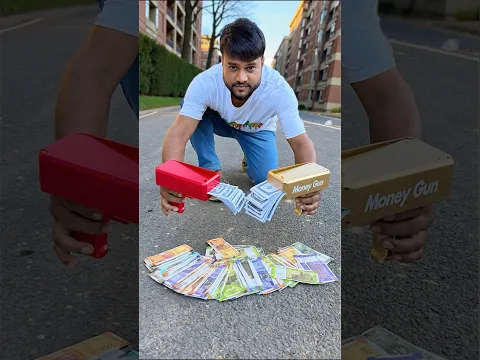 OMG! Duita Money Gun Unboxing & Testing with Real Cash😲
