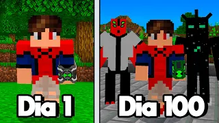 SOBREVIVI 100 DIAS no BEN10 MINECRAFT!