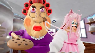 BAYRAM BAYRAM BÜYÜK ANNEM BENİ TEKMELEDİ - ROBLOX ESCAPE EVIL GRANDMA!