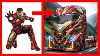 AVENGERS BUT TRUCK | AVENGERS 🔥 All Characters (Marvel & DC) 2024💥