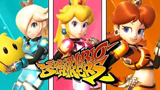 Super Smash Bros. Ultimate - Peach, Daisy, & Rosalina Mario Strikers Outfit Victory Screen Poses