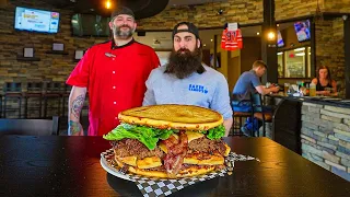 THE TOUGHEST CHALLENGE I'VE ATTEMPTED ALL YEAR! | THE 10LB 'BURGATORY' CHALLENGE | BeardMeatsFood