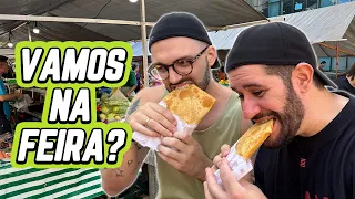 FOMOS NA FEIRA COM NOSSO CARRINHO NOVO