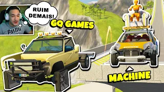 SALTANDO com CARROS CONSTRUÍDOS ALEATORIAMENTE! BeamNG.drive