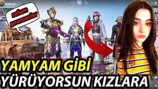 3 TANE KIZLA LOBİDE BAŞBAŞA KALDIM 😱 - LOBİ TROLL / PUBG MOBİLE