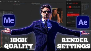 Best Render Settings For After Effects And Media Encoder | Without Losing Quality | Tutorial Video |