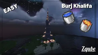 Minecraft: Burj Khalifa Tutorial (Lava and Water) How to Build Burj Khalifa?
