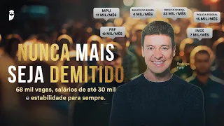 Nunca mais seja demitido - 68 mil vagas, salários de até 30 mil e estabilidade para sempre