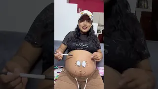 Pintando mi barriguita