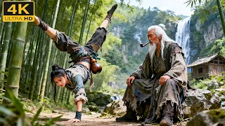 爆燃武俠電影！被仙人抛弃的山野少女，意外被功夫老者傳授畢生武功，逆襲走上武學巔峰！ 💥 #KungFu #Martial Arts Movies  #电影