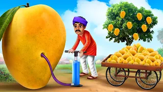 लालची बड़ा आम वाला - Giant Mango Greedy Seller Story | Hindi Moral Stories Motivational MajaDreamsTV