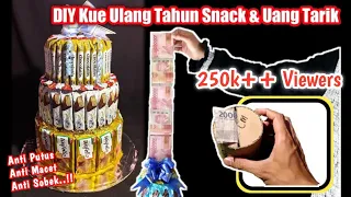 Murah Meriah.!! cara membuat kue tart snack dan uang tarik Anti putus | DIY | TartSnack | SnackTower