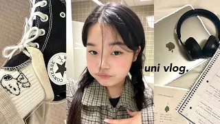 UNIVERSITY VLOG🎧☁️Productive days on campus, what I eat,  prepping for fall etc...