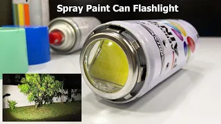 How to Make Flashlight from Spray Paint Can | 12V 50W LED