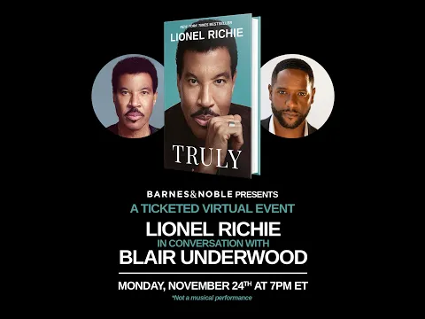 Join me Nov. 24 for a one-night-only virtual TRULY book talk moderated by my friend Blair Underwood.