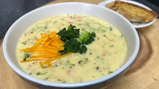Sopa de brócoli con queso, Receta deliciosa