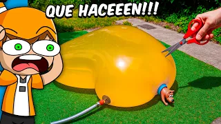 ¡INFLANDO JUGUETES hasta que EXPLOTAN con AGUA! 💦💥 | Palmita Reacciona