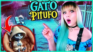 🔵 ATRAPAMOS al GATO PITUFO y VIVE AFUERA de MI CASA!! 😱🐱 *Grabé TODO*
