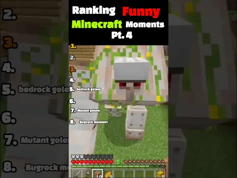 Ranking Very Funny Minecraft Moments Part 4 🥀 #ranking #minecraft #memes