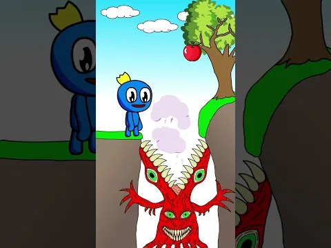 Blue outwitted the Beast | Rainbow Friends Funny Animation #shorts #animation #story