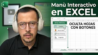 Haz esto para crear un MENÚ INTERACTIVO en Excel con botones para ocultar hojas.